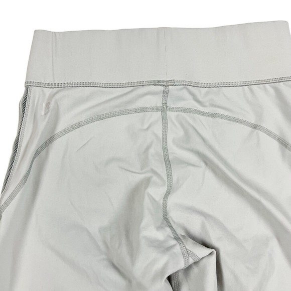 BuffBunny Women’s Gray Leggings Woven Net Sides High Waist Active Pants M - Picture 6 of 10